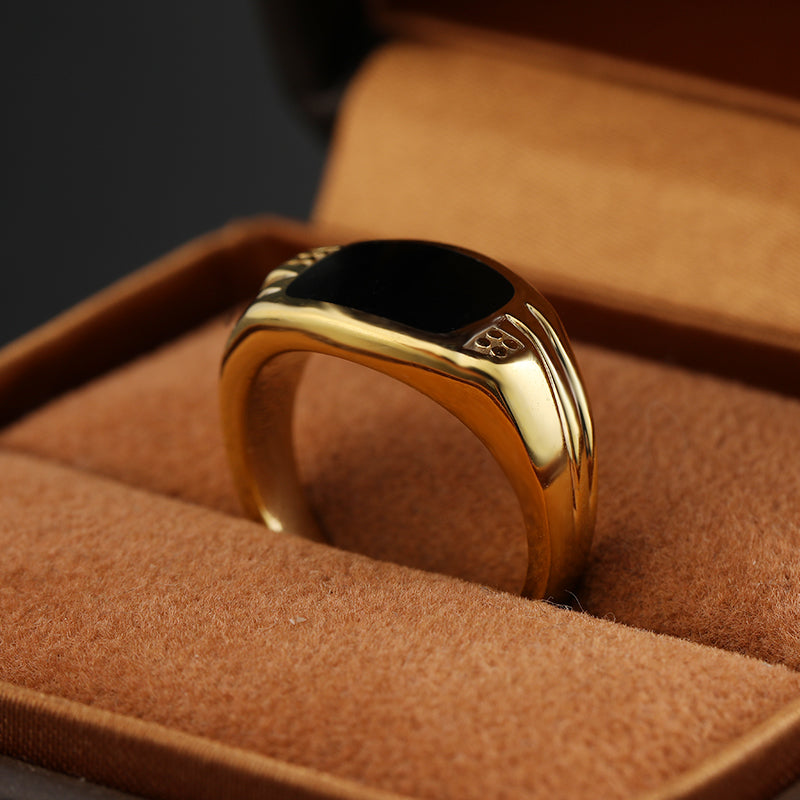 18k Plated-Gold Pinky Ring