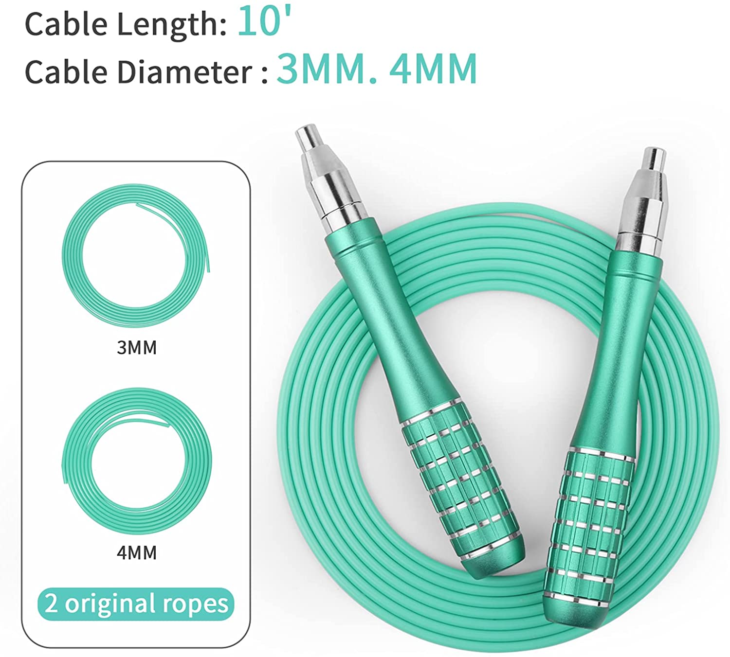 Adjustable Speed Rope (with 2 Rope Cables)